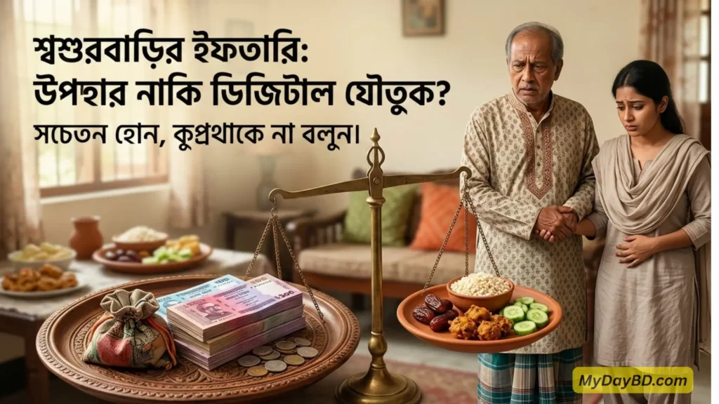 শ্বশুরবাড়ির ইফতারি কুপ্রথা ও ডিজিটাল যৌতুক বিরোধী সচেতনতা।
